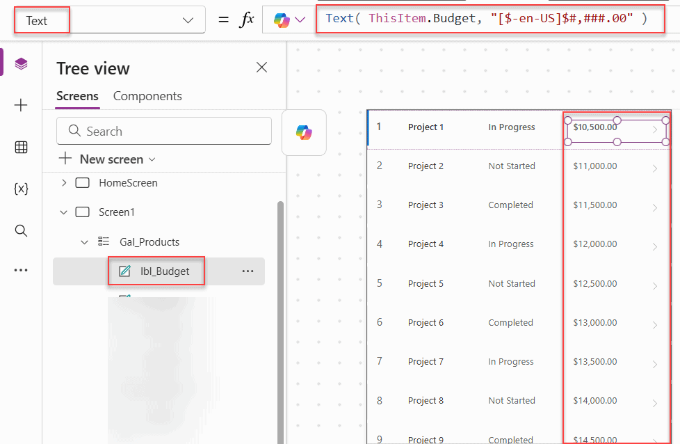 powerapps convert text to number in collection