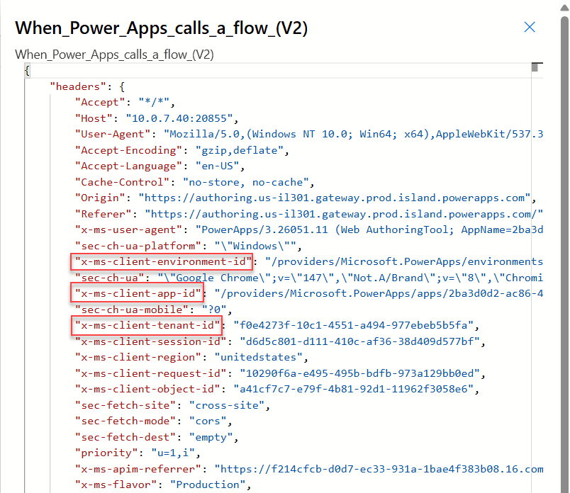 How to get the Tenant Id in Power Apps canvas apps