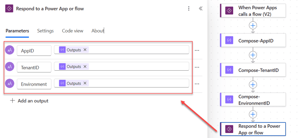 get power apps app id, tenant id and environment id within app