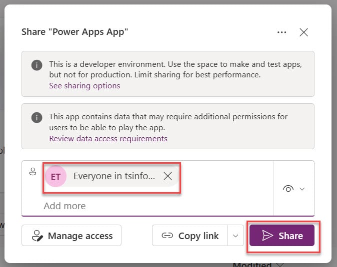 share power app with everyone share power app with everyone