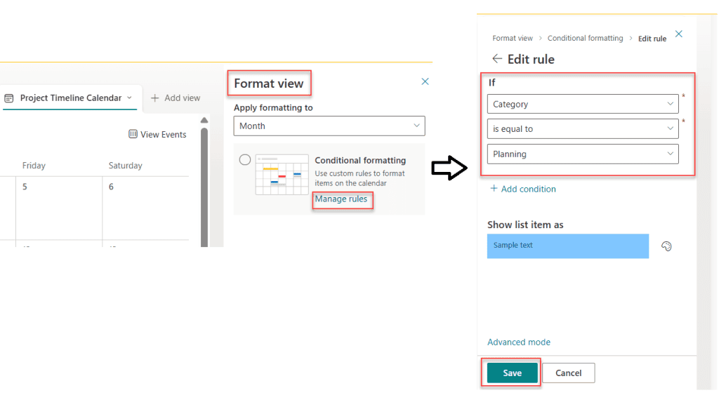format the sharepoint list calendar view format the sharepoint list calendar view