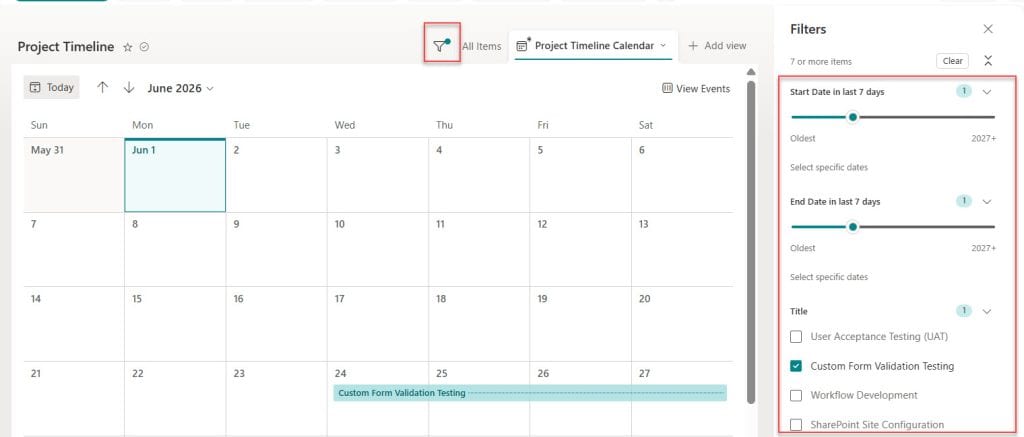 how to add fly filters on SharePoint list calendar view how to add fly filters on SharePoint list calendar view