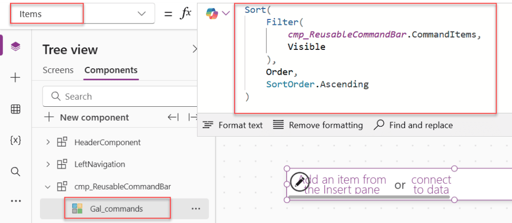 powerapps custom component event property