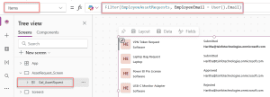 filter power apps gallery by current user filter power apps gallery by current user