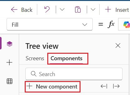 how to create power apps component