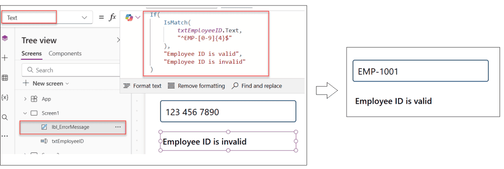 power apps text input number only